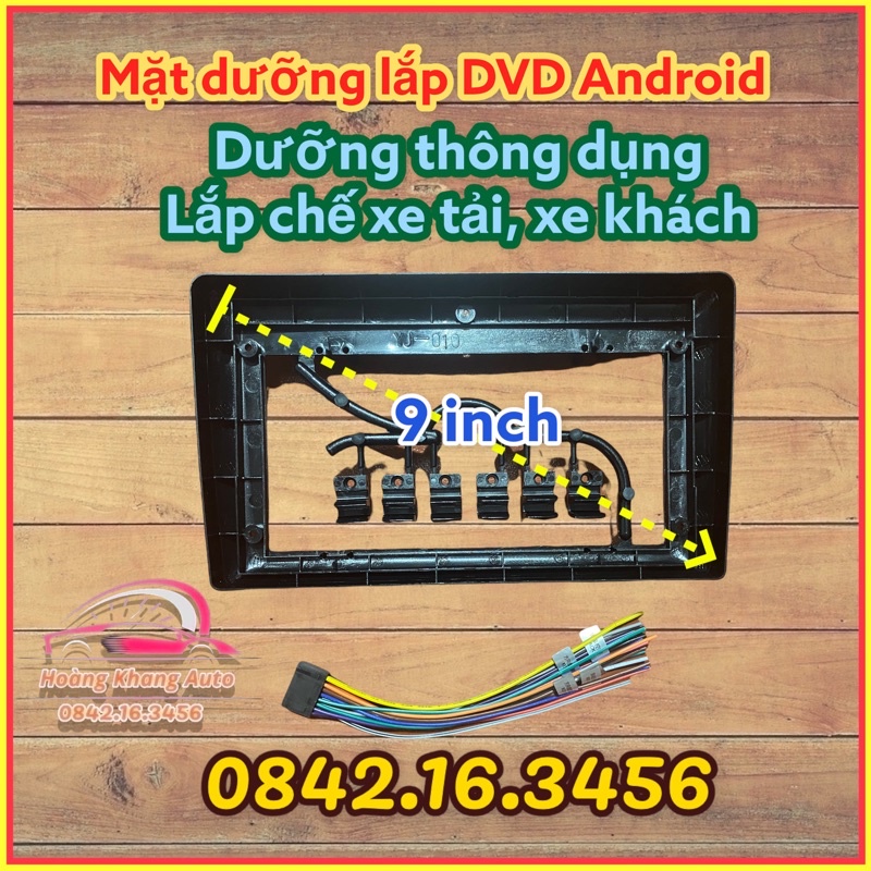 Mặt dưỡng 9 inch thông dụng chuyên dùng để chế các dòng xe không có dưỡng zin - lắp màn android 9 inch