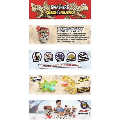 Đồ chơi đầu lâu khủng long Zuru Smasher