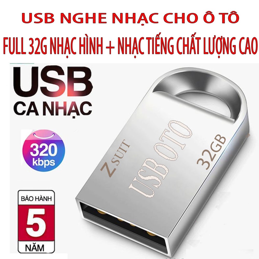 USB 32G NHẠC Ô TÔ 💖 NHẠC CỰC MỚI💖Làm nhạc THEO YÊU CẦU💖 siêu nhiều, siêu nhỏ gọn chuyên dùng cho Ô tô, bảo hành 5 năm