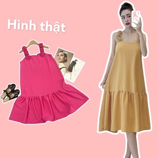 (CÓ SẴN) Đầm Suông Hoa Cổ Sen Babydoll (hình thật)