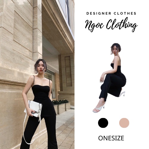 Bộ đồ áo 2s cúp ngực kèm quần thun co giãn tôn dáng