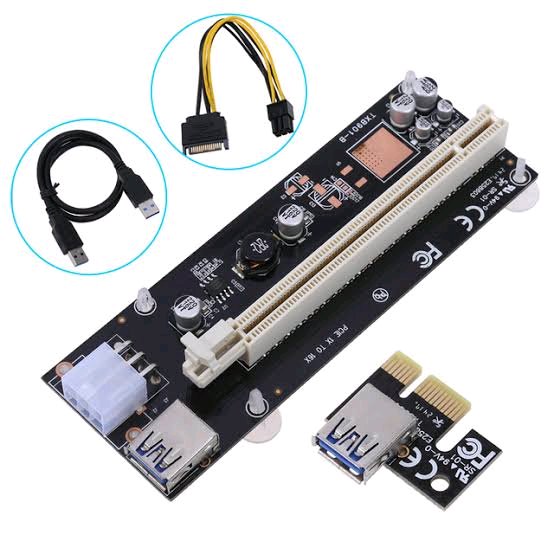 Card Chuyển Đổi Pci-E Pci 1x Sang 16x Vga Usb 3.0 Chất Lượng Cao