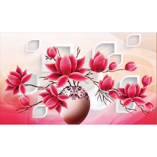 Tranh đính đá Hoa Mộc Lan VS403 kt 76x49cm