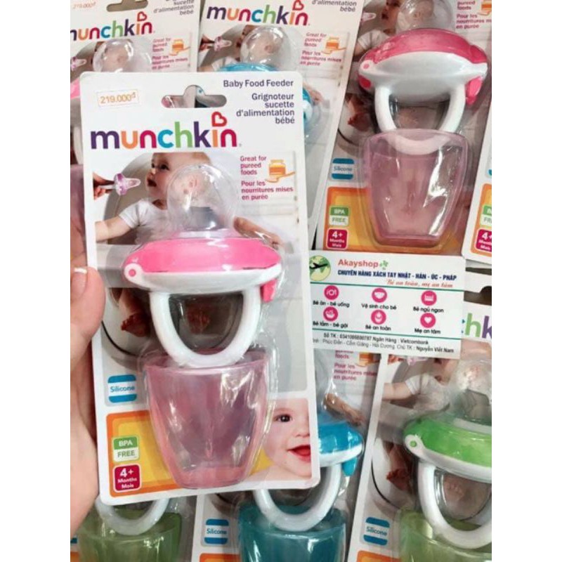 TÚI NHAI CHỐNG HÓC CHO BÉ TẬP ĂN MUNCHKIN SILICONE