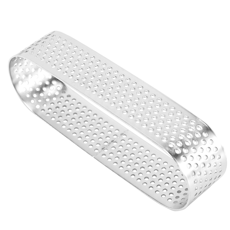 Bộ 8 Khuôn Làm Bánh Tart Hình Oval Bằng Thép Không Gỉ