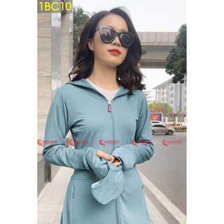 Áo choàng chống nắng nữ Cardina. Vải thun lạnh hai lớp liền thân cao cấp. Thơm khử mùi, làm mát cơ thể.