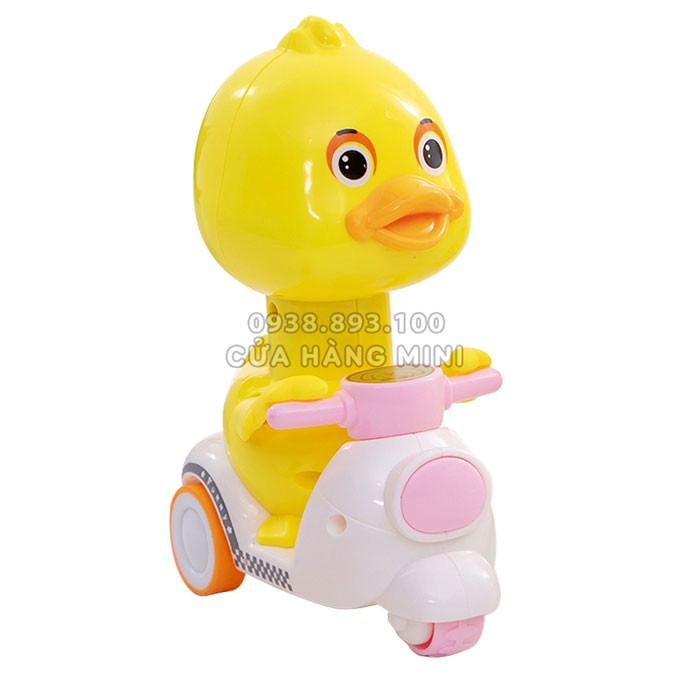 Xe Đồ Chơi Lên Dây Cót Ấn Chạy Hình Con Vịt