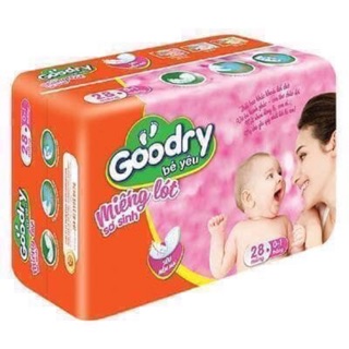 [Date 12/2021] Miếng Lót Goodry Sơ Sinh 28 miếng 0-3 tháng