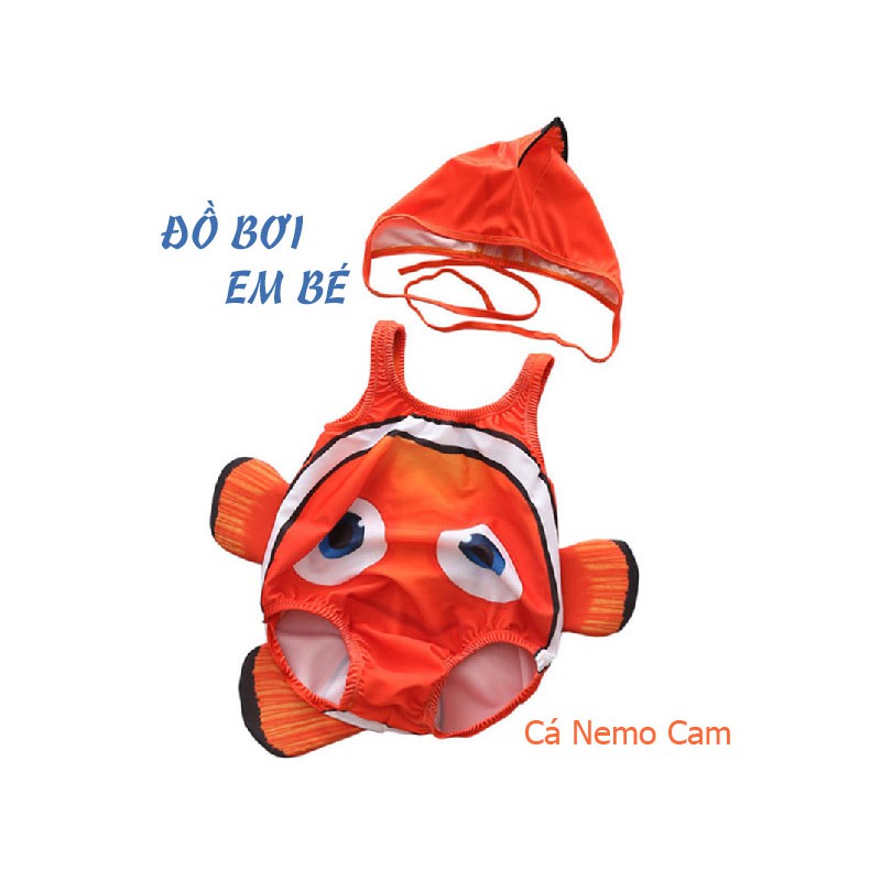 Đồ bơi bé Gái_Đồ bơi bé Trai hình Cá Mập, Cá Nemo siêu dễ thương