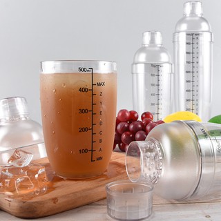 Bình Pha Chế Trà Sữa Shaker 530ml (Chia Vạch Đen)