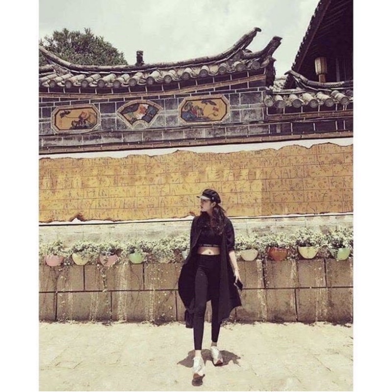 QUẦN LEGGING DÀI VỎ TÍM