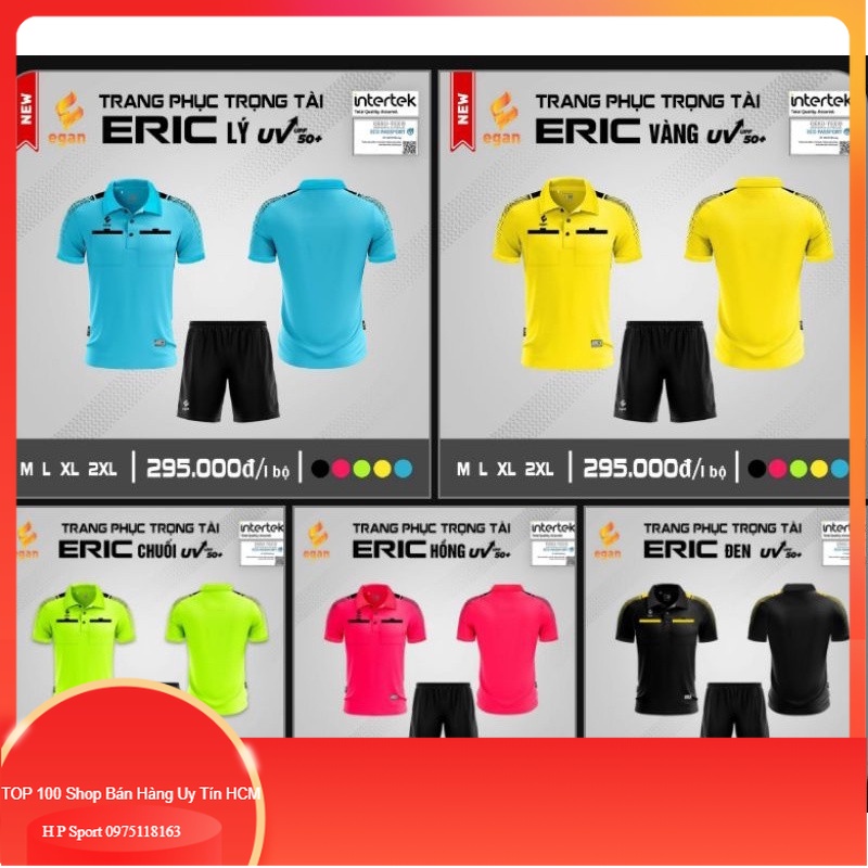 Bộ Quần Áo Trọng Tài Cao Cấp EGAN-ERIC