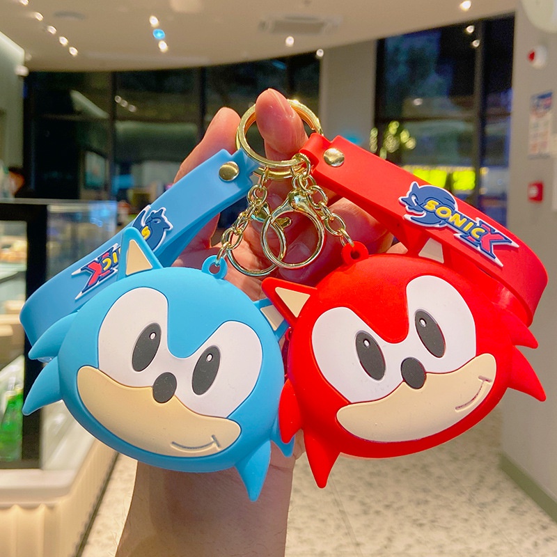 Móc Khóa Hình Búp Bê Hoạt Hình Sonic Đáng Yêu Bằng Silicon