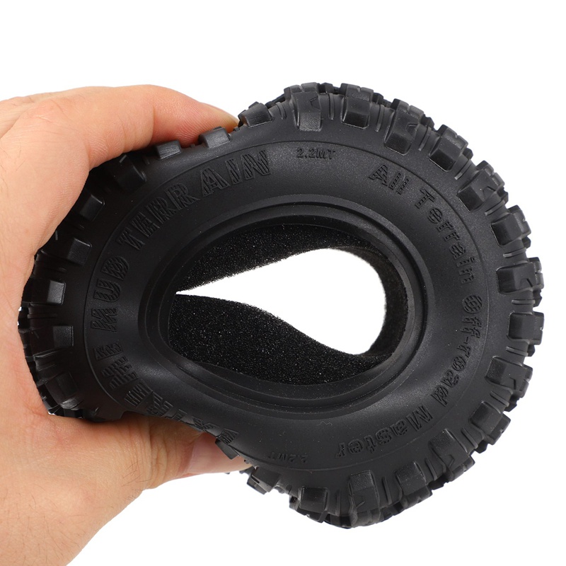 Set 4 Bánh Xe Cao Su 118MM 2.2 Dành Cho Xe Ô Tô Đồ Chơi 1 / 10 RC Axial Wraith SCX10 Capra Traxxas TRX4 TRX6 D90