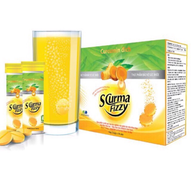 Viên sủi Scurma Fizzy hỗ trợ điều trị viêm loét dần dày đau dạ dày hoành tá tràng