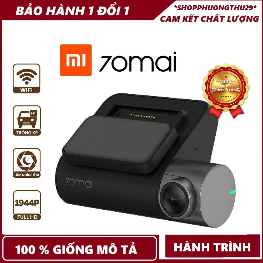 Camera hành trình ô tô Xiaomi 70mai Dash Cam Pro Plus A500 Siêu Nét 1944P - Tích hợp sẵn GPS, Phiên Bản Quốc Tế