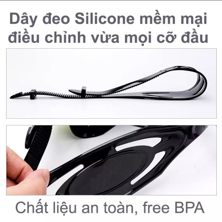 Mặt nạ lặn biển TUO POPO tầm nhìn rộng, kính lặn bằng kính cường lực chống xước an toàn, ngăn nước tuyệt đối SPORTY