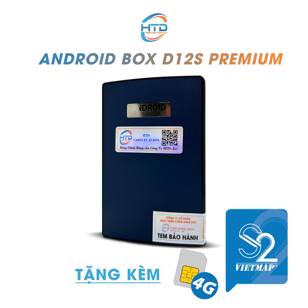 Android Box Ô Tô - D12s Premium - RAM 4G, ROM 64GB - CPU Snapdragon 8 Core
