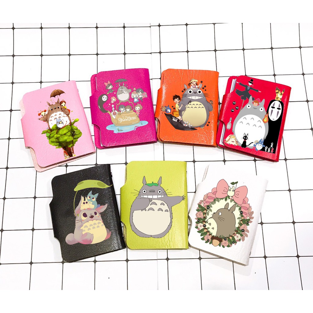 Bao đựng card totoro BDCI4 túi đựng namecard doremon vô diện chuột vàng shin one piece sumikko jinbeisan kero CCS