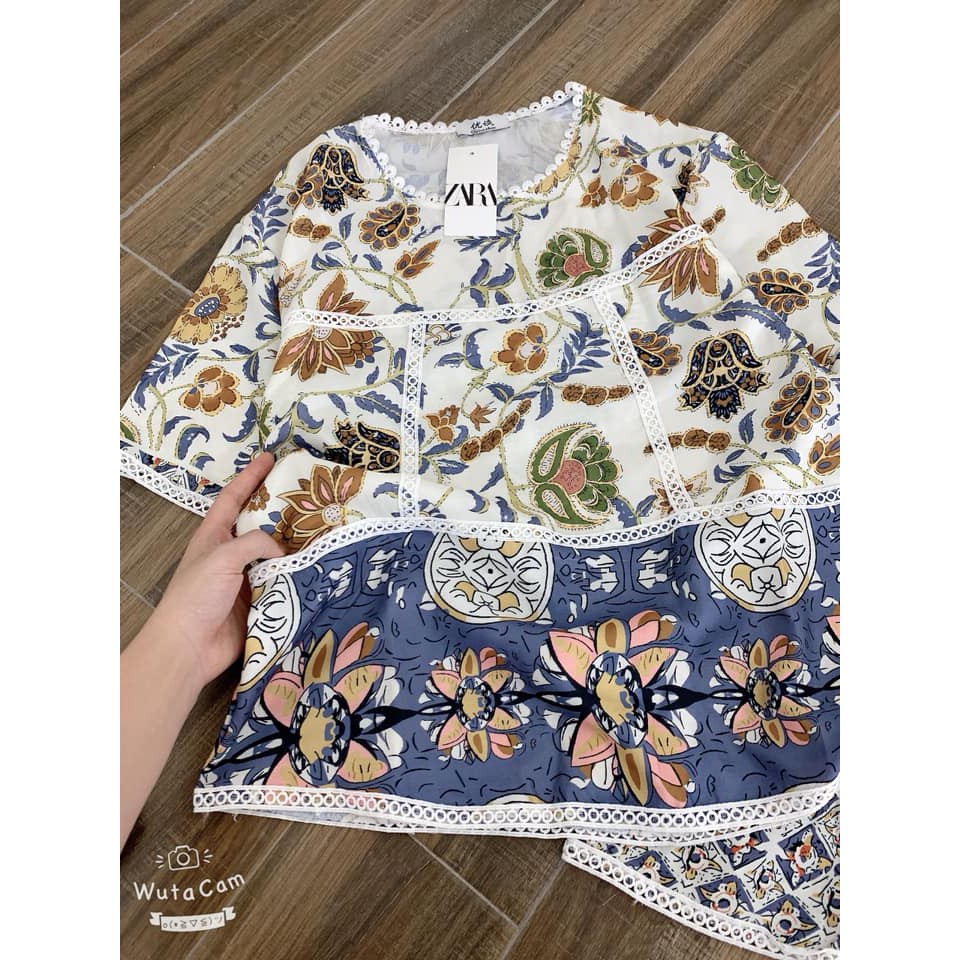 Set bộ nữ thổ cẩm pha ren. | BigBuy360 - bigbuy360.vn