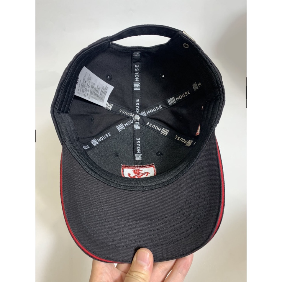 Nón kết Mũ lưỡi trai Ferrari mix đen đỏ logo thêu tinh tế Free size