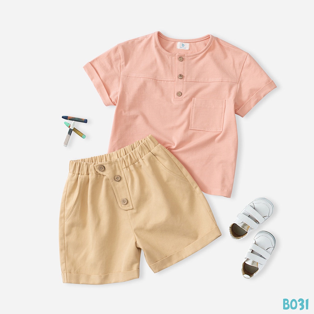Bộ Đồ Cho Bé Chất Liệu Cotton Thoải Mái Mùa Hè 4 Màu BELLO LAND