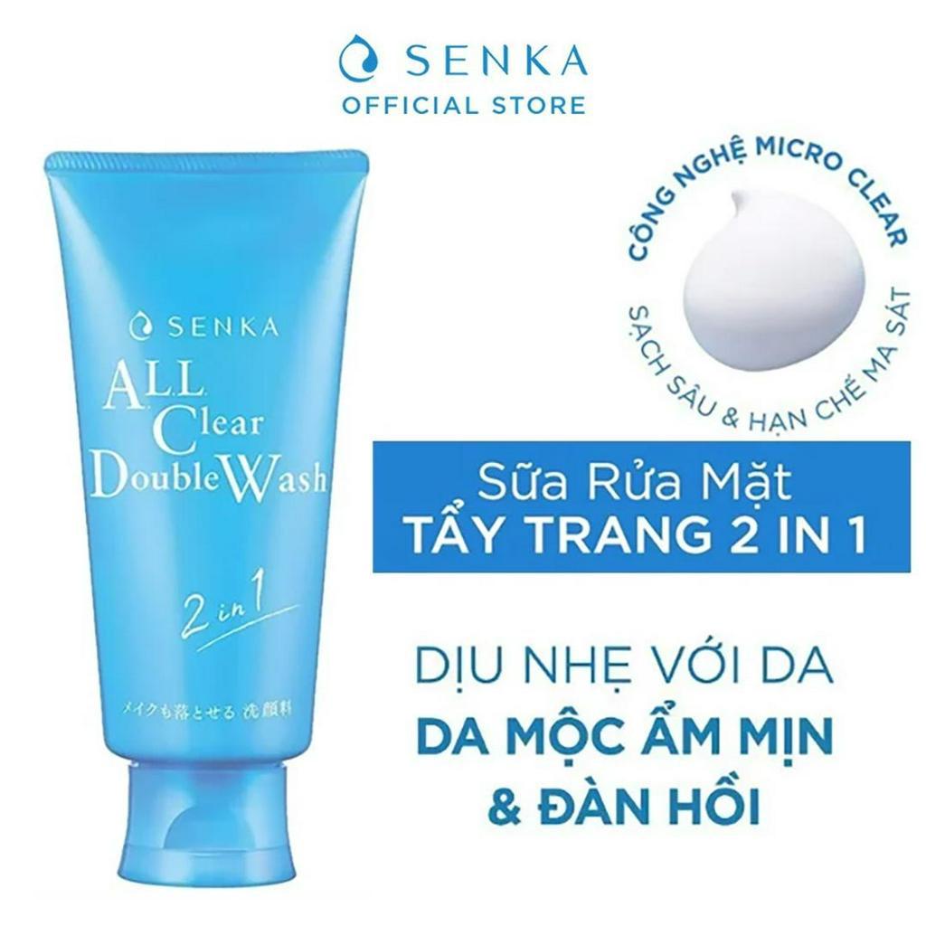 Sữa Rửa Mặt Tẩy Trang SENKA All Clear Double Wash 120g