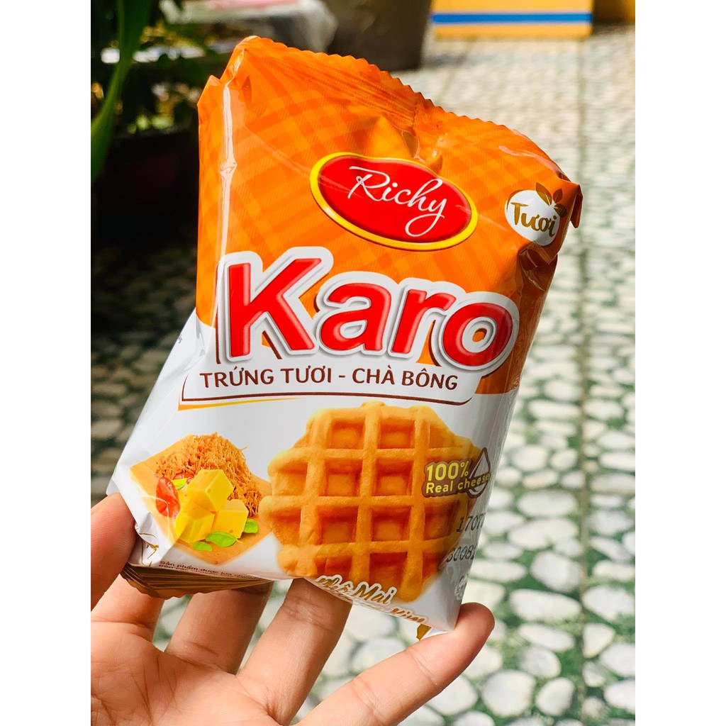 Bánh Trứng 🍁FREESHIP🍁 Bánh Karo Trứng Chà Bông Thịt Gà Tươi- 6 cái/Túi