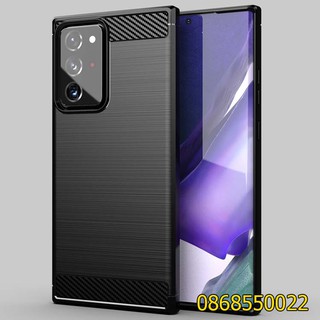 Ốp lưng mềm Samsung Note 20 ultra 5G lưng giả kim loại phối carbon