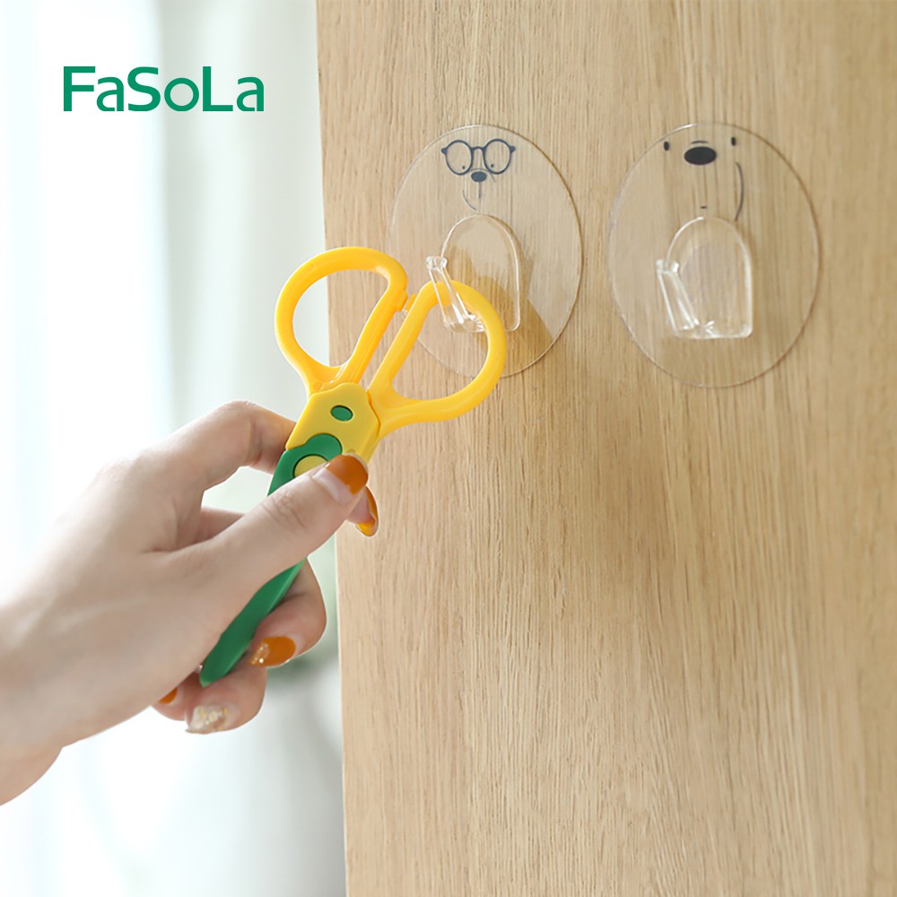 Bộ 4 móc dán tường siêu dính chịu lực FASOLA FSLQJ-0140