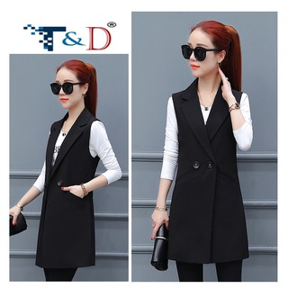 ÁO VEST NỮ TÚI XÉO MÀU ĐEN