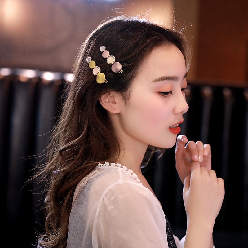Kẹp Tóc Màu Sắc Đơn Giản Dễ Thương Phong Cách Harajuku Cổ Điển