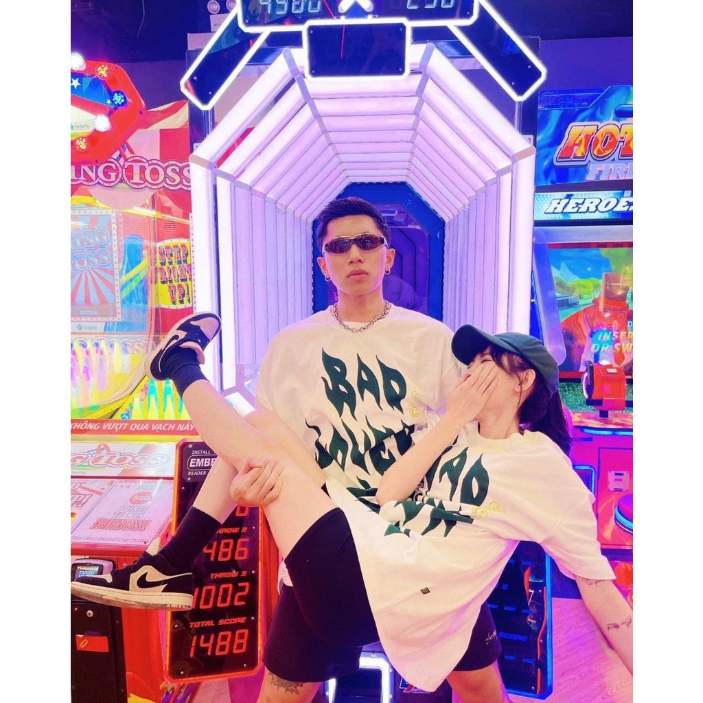 Áo Thun Nam Nữ Unisex Chữ Xanh Lá HOT TREND