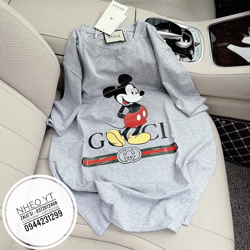 Áo chuột mickey. Áo thun form rộng dấu quần - Thảo La shop. Có bán sỉ