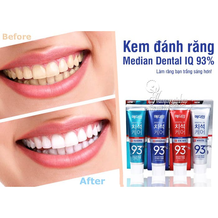 Kem đánh răng Median 93% Toothpaste Hàn Quốc 120g