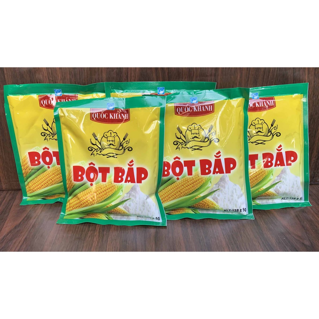 3 gói Bột bắp hảo hạng không chất bảo quản (150gr/gói) siêu tiết kiệm, tiện dụng