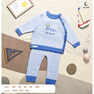 Moon - Bộ len vặn thừng cho bé 3-12kg