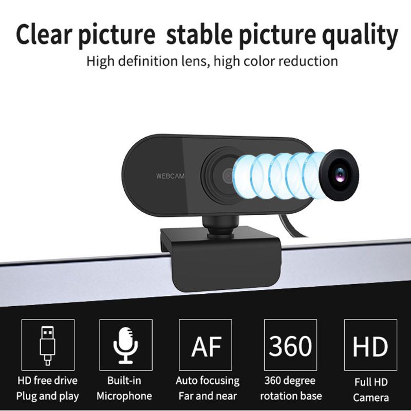 Webcam máy tính nhỏ kết nối microphone kỹ thuật số hỗ trợ live tiện dụng | BigBuy360 - bigbuy360.vn