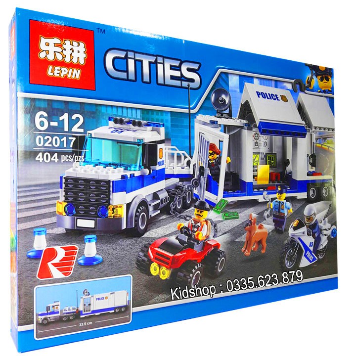 Bộ Lego Xếp Hình Ninjago City Super Container Police. Có 404 Chi Tiết. Lego Ninjago Lắp Ráp Đồ Chơi Cho Bé