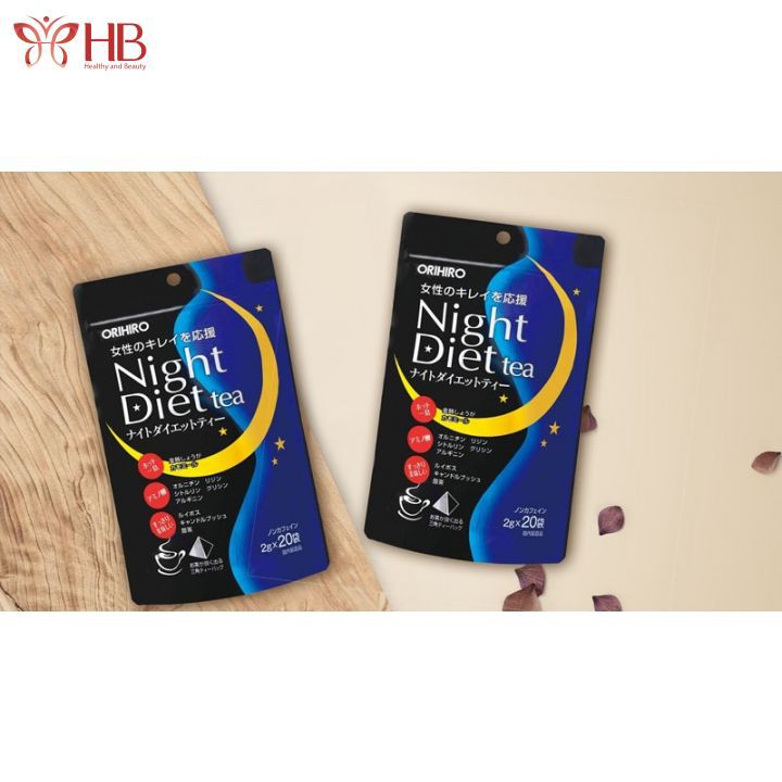 Trà giảm cân đêm Orihiro Night Diet Tea Nhật Bản gói 20 túi