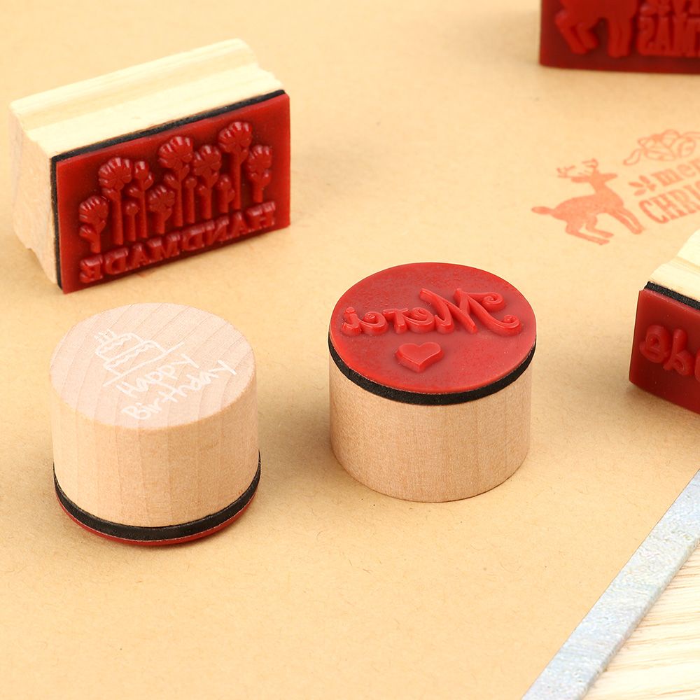 Con Dấu Gỗ 9 Chữ I Love You Thời Trang Dùng Trang Trí Sổ Tay Diy