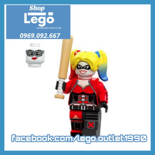 Xếp hình Dare Devil Deadshot Harley Quinn Robin Spider man Wonder Woman Joker Lego Minifigures POGO pg8196