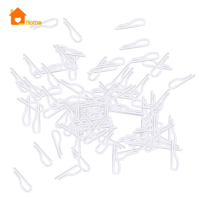 Set 100 Kẹp Nhựa Trong Suốt Chuyên Dụng Cho Quần Áo