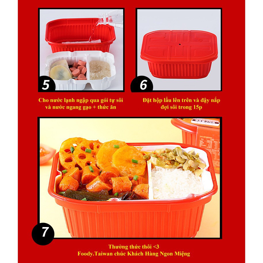 Sản phẩm phổ biến Combo 5 lẩu tự sôi  ăn liền Trùng Khánh/Tứ Xuyên Mix Nhiều vị siêu ngon | BigBuy360 - bigbuy360.vn