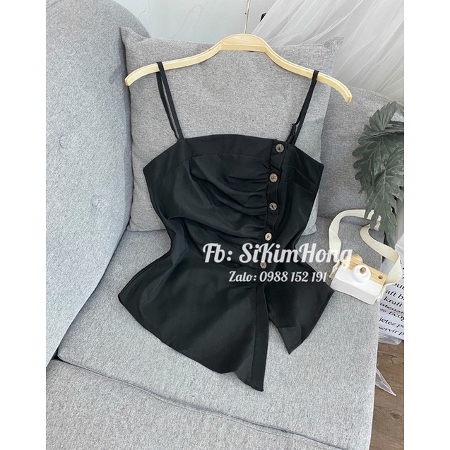 Áo hai dây xẻ tà dễ thương ( Ảnh shop chụp thật) | BigBuy360 - bigbuy360.vn