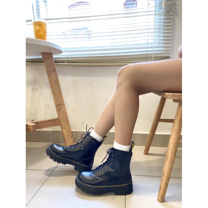 Giày bốt đen Martin đế dày | BigBuy360 - bigbuy360.vn