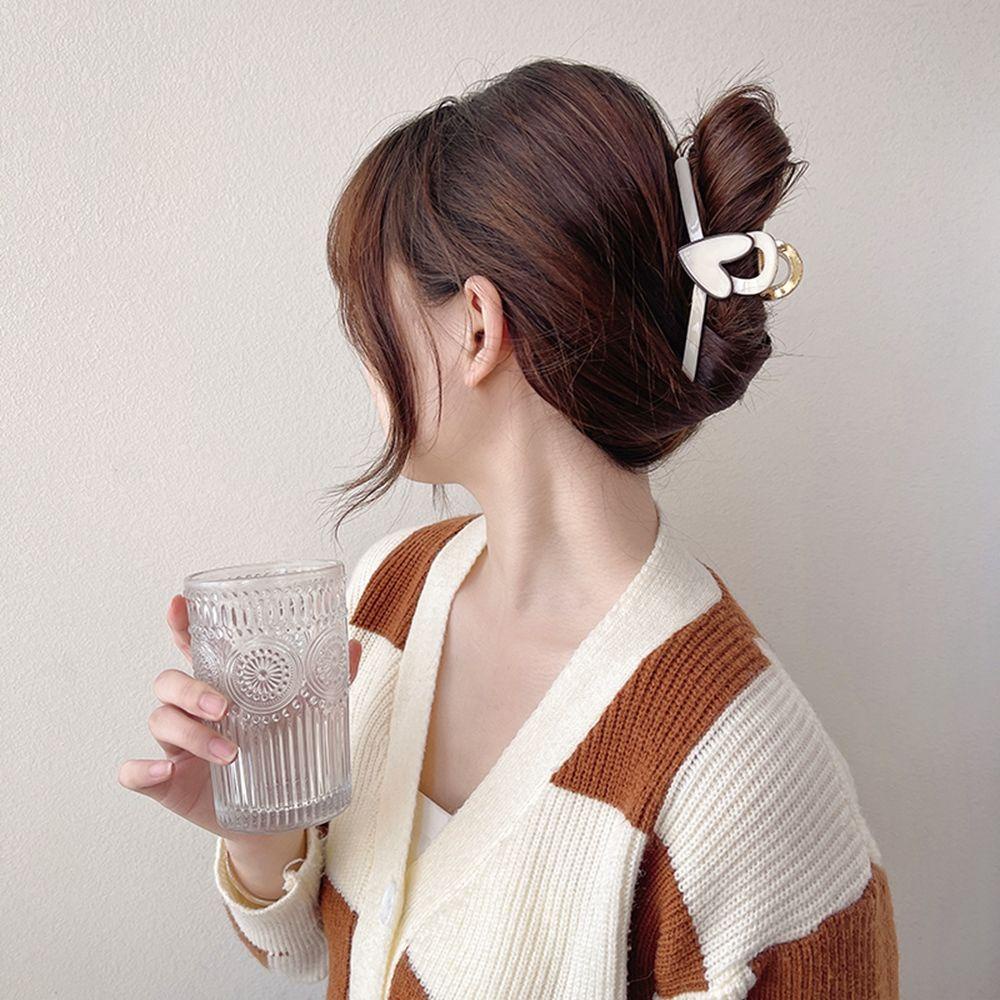 Kẹp Tóc Càng Cua Họa Tiết Hoạt Hình Phong Cách Cổ Điển Cho Nữ