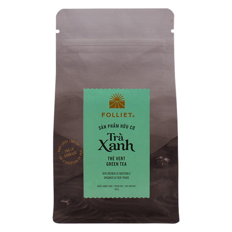 Trà Xanh Folliet Sản Phẩm Hữu Cơ 500gr