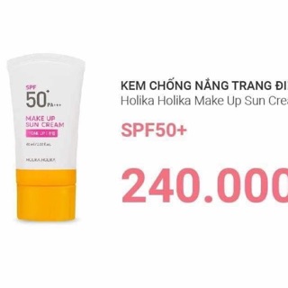 Kem chống nắng trang điểm Holika Holika