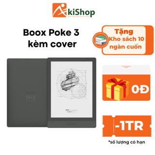 Máy đọc sách ONYX BOOX Poke 3 32GB + Cover chính hãng cao cấp Akishop giảm ngay 100k